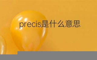 precis什么意思,precis中文翻译,precis用法及例句,precis怎么读