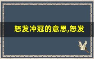怒发冲冠的意思,怒发冲冠的近义词反义词,怒发冲冠造句例句,怒发冲冠出处及解释