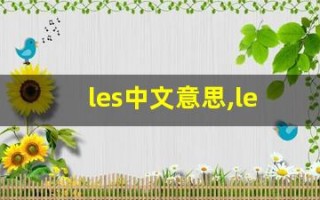 les中文意思,les中文翻译,les用法及例句,les语法