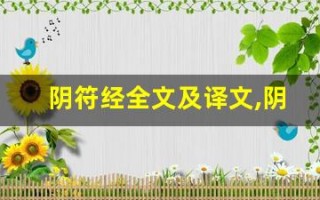 阴符经全文及译文,阴符经讲了什么,阴符经经典句子