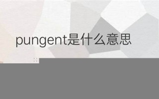 pungency什么意思,pungency中文翻译,pungency用法及例句,pungency怎么读