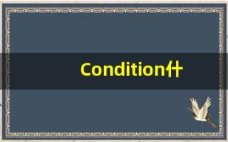 Condition什么意思,Condition用法,Condition的发音,Condition翻译