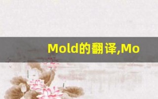 Mold的翻译,Mold怎么读,Mold造句及用法