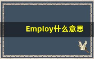 Employ什么意思,Employ用法,Employ的发音,Employ翻译