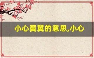 小心翼翼的意思,小心翼翼的近义词反义词,小心翼翼造句例句,小心翼翼出处及解释