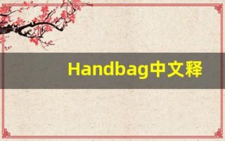 Handbag中文释义,Handbag中文翻译,Handbag造句,Handbag的发音