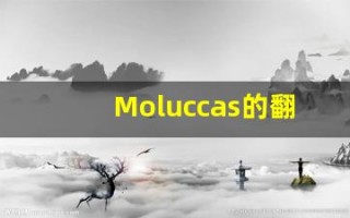 Moluccas的翻译,Moluccas怎么读,Moluccas造句及用法