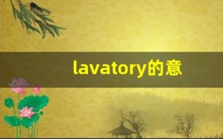 lavatory的意思,lavatory同义词,lavatory用法及例句,lavatory语法
