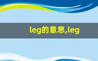leg的意思,leg同义词,leg用法及例句,leg语法