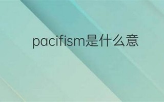 pacifist什么意思,pacifist中文翻译,pacifist用法及例句,pacifist怎么读