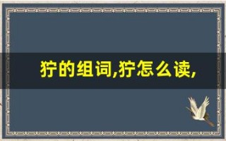 狞的组词,狞怎么读,狞的意思,狞的拼音