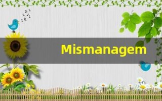 Mismanagement的翻译,Mismanagement怎么读,Mismanagement造句及用法
