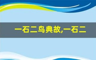 一石二鸟典故,一石二鸟故事,一石二鸟是什么意思