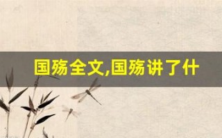 国殇全文,国殇讲了什么,国殇经典句子