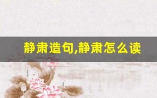 静肃造句,静肃怎么读,静肃的意思,静肃的组词