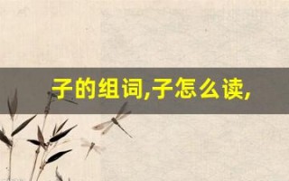 子的组词,子怎么读,子的意思,子的拼音
