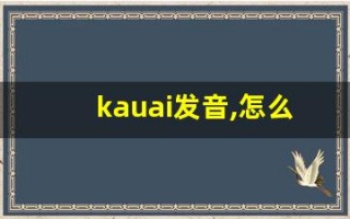 kauai发音,怎么读,kauai什么意思,kauai例句用法
