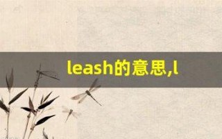 leash的意思,leash同义词,leash用法及例句,leash语法