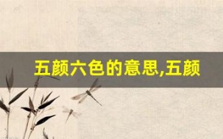 五颜六色的意思,五颜六色的近义词反义词,五颜六色造句例句,五颜六色出处及解释