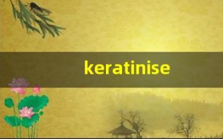 keratinise什么意思,keratinise造句用法,keratinise的发音,keratinise中文翻译
