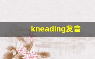 kneading发音,怎么读,kneading什么意思,kneading例句用法