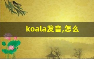 koala发音,怎么读,koala什么意思,koala例句用法