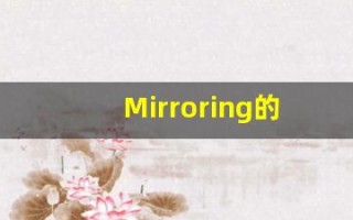 Mirroring的翻译,Mirroring怎么读,Mirroring造句及用法
