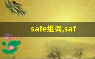 safe组词,safe中文翻译,safe造句,safe的发音