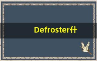 Defroster什么意思,Defroster用法,Defroster的发音,Defroster翻译