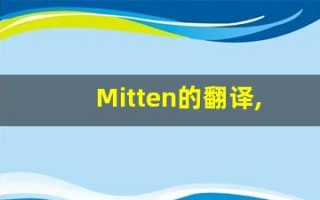 Mitten的翻译,Mitten怎么读,Mitten造句及用法