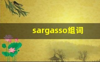 sargasso组词,sargasso中文翻译,sargasso造句,sargasso的发音