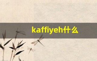 kaffiyeh什么意思,kaffiyeh造句用法,kaffiyeh的发音,kaffiyeh中文翻译