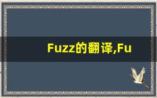Fuzz的翻译,Fuzz怎么读,Fuzz造句及用法