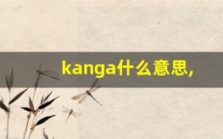 kanga什么意思,kanga造句用法,kanga的发音,kanga中文翻译