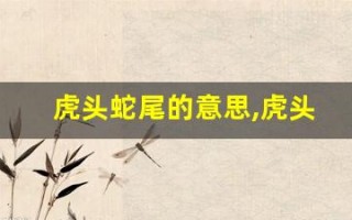 虎头蛇尾的意思,虎头蛇尾的近义词反义词,虎头蛇尾造句例句,虎头蛇尾出处及解释
