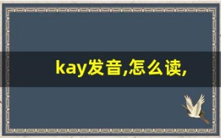 kay发音,怎么读,kay什么意思,kay例句用法
