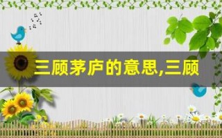 三顾茅庐的意思,三顾茅庐的近义词反义词,三顾茅庐造句例句,三顾茅庐出处及解释