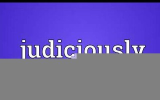 judiciously什么意思,judiciously中文翻译,judiciously用法及例句,judiciously怎么读