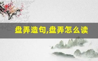 盘弄造句,盘弄怎么读,盘弄的意思,盘弄的组词