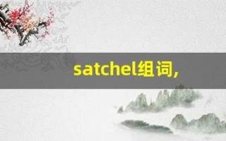 satchel组词,satchel中文翻译,satchel造句,satchel的发音