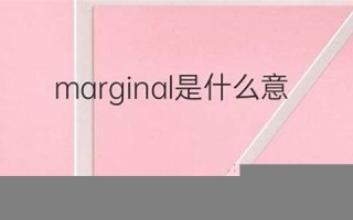 marginal什么意思,marginal中文翻译,marginal用法及例句,marginal怎么读