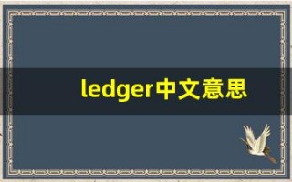 ledger中文意思,ledger中文翻译,ledger用法及例句,ledger语法