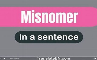 misnomer什么意思,misnomer中文翻译,misnomer用法及例句,misnomer怎么读