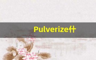 Pulverize什么意思,Pulverize用法,Pulverize的发音,Pulverize翻译