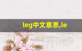 leg中文意思,leg中文翻译,leg用法及例句,leg语法