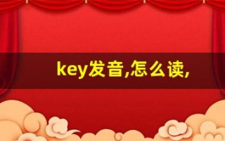 key发音,怎么读,key什么意思,key例句用法