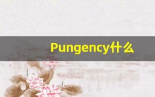 Pungency什么意思,Pungency用法,Pungency的发音,Pungency翻译