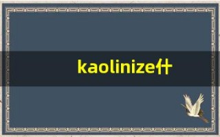 kaolinize什么意思,kaolinize造句用法,kaolinize的发音,kaolinize中文翻译