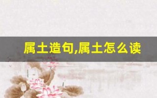 属土造句,属土怎么读,属土的意思,属土的组词