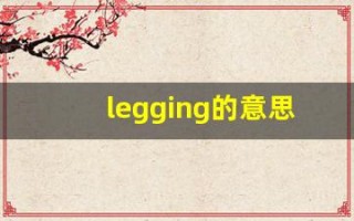 legging的意思,legging同义词,legging用法及例句,legging语法